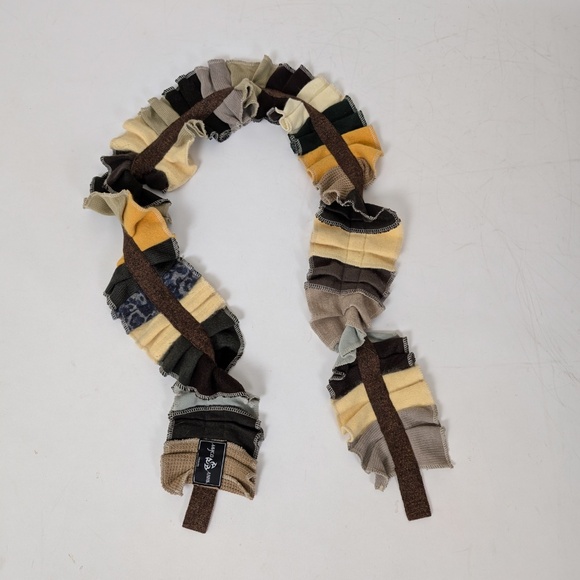 Myco Anna Scarf Deconstructed Long Warm Fall Neutral Earthy - Picture 3 of 10